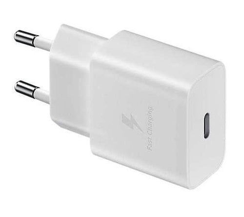 Caricabatterie Samsung EP-T1510XWEGEU - Usb Type-C - per dispositivi mobili - 15W - con cavo da USB Type-C a USB Type-C - Bianco