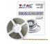 STRISCIA LED VT-3528 120LED/M 12V STRIP 5MT 8W/M BIANCO FREDDO 6500K IP65 (212037)