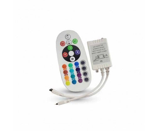 CONTROLLER INFRAROSSO IR VT-2472 PER STRISCIA LED STRIP RGB CON TELECOMANDO 24 TASTI (3625)
