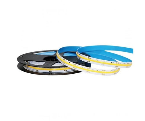 STRISCIA LED VT-512 1000LM/MT 24V COB STRIP 5MT 12W/MT BIANCO NATURALE 4000K (2650)