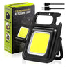 Mini Torcia a LED Portatile - Torcia Ricaricabile USB - 800 Lumen - Luce tascabile portatile a 3 modalità con apribottiglie a staffa pieghevole e base magnetica per pesca, passeggiate e campeggio