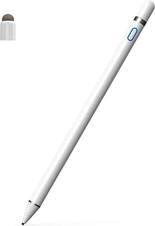 Penna Touch per dispositivi touch - Lavora con Android iOS - 1.5mm - Pennino di Rame USB Ricaricabile - Compatibile Smartphones e Tablet
