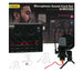 Microfono Con Set Schede Audio Andowl Q-MIC580 - Con Base Appoggio - adatto per Podcasting, Vlogging, videochiamate, registrazioni, ecc.