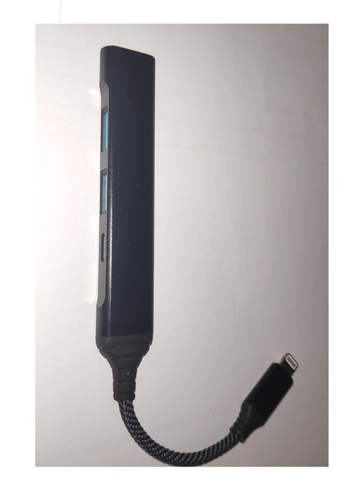 HUB 4 PORTE SLIM 3X USB3.0 + LIGHTNING (LE-121)