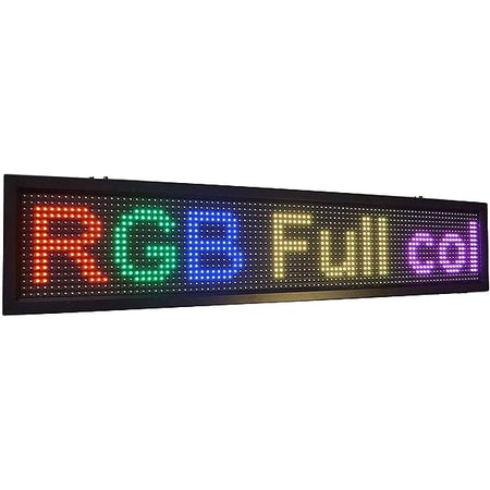 TABELLA CARTELLO LED PROGRAMMABILE RGB COLORE FULL ZONE 100X20 (X100RGB)