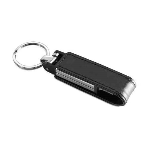 Memoria Pendrive 8 Gb - USB 2.0 Type-A - Copertura Similpelle Nero, interno in metallo - Ideale per serigrafie - Bulk