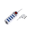 MULTIPRESA 4 POSTI BIPASSO SPINA16A + INTERR. (PEM2714-W)
