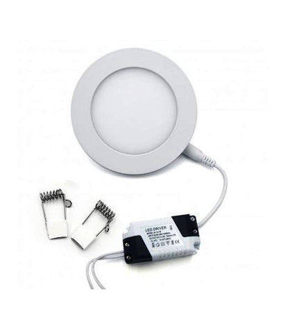 FARETTO LED 6 WATT - PANNELLO INCASSO ROTONDO - LUCE NATURALE BIANCA