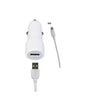 Caricatore da auto 2.4A - 2 in 1 car charger - Apple Lightning - Lunghezza cavo 1mt