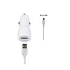 Caricatore Da Auto 2.4a - 2 In 1 Car Charger - Micro Usb - Lunghezza Cavo 1mt