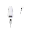 Caricatore da auto 2.4A - 2 in 1 car charger - Usb Type-C - Lunghezza cavo 1mt
