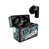 Cuffia auricolare Wireless Techmade Earbuds Yellow - Auricolari in-ear senza fili Bluetooth - Pattern Verde