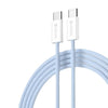 Cavo intrecciato Fast serie Smart da C a C PD 60 W 1mt Blu