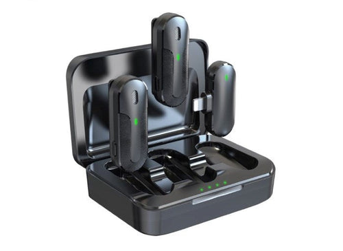 DOPPIO MICROFONO WIRELESS CON CONNESSIONE TIPO-C (DEAP2WC241)