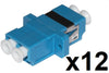 Confezione 12 adattatori fibra ottica lc/lc singlemode duplex - 12pz