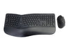 KIT TASTIERA + MOUSE ORAZIO02IT ERGONOMICA WIRELESS NERA