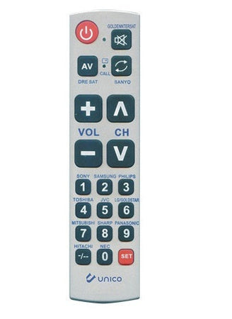 TELECOMANDO UNIVERSALE FACILITATO PER TELEVISORI (RT 9661)
