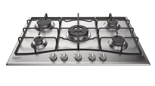 PIANO COTTURA A GAS HOTPOINT 75CM - GRIGLIE SMALTATE (PCN 752 T/IX/HAR)