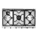 PIANO COTTURA A GAS 90CM - COMANDI FRONTALI - INOX (SRV596GH5)