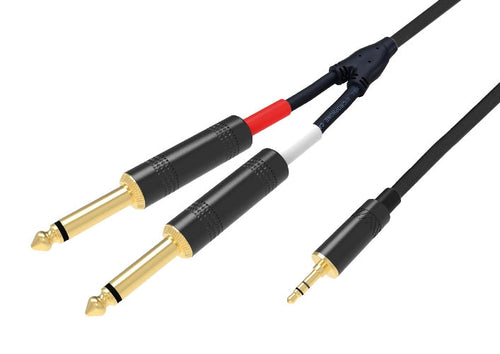 Cavo 3.5mm ST / 2x 6.3mm mono - 3mt