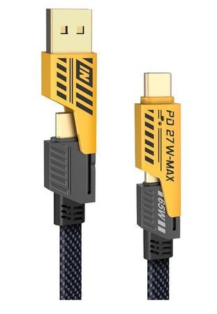 Cavo Dati e ricarica 4 in1 - USB tipo C - 60W PD - caricabatterie rapido USB per iPhone MacBook Pro iphone Samsung