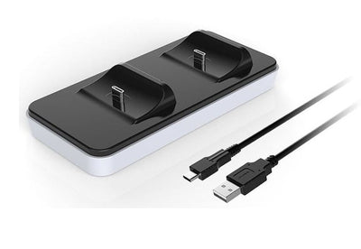 DOCK DUAL CHARGER PAD PS5 - BASE RICARICA FINO A 2 CONTROLLER PLAYSTATION 5 DUALSENSE (CS200 LT)