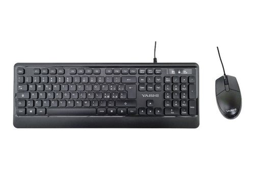 Kit Yashi Exclusive tastiera e mouse a filo MY539 - Usb - Nero