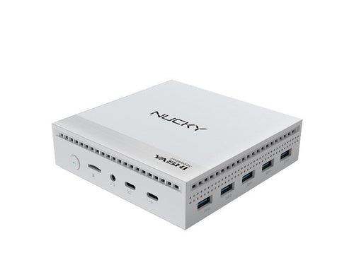 Personal Computer Yashi NUCKY-2 Mini Pc - Cpu Intel Quad Core N100 - Ram SO-DIMM DDR4 8Gb - Hard Disk 256 Gb SSD - Wifi/Lan/Bt - Windows 11 Prof - Bianco