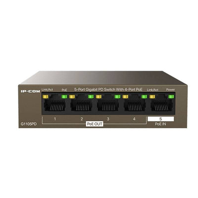 SWITCH 5 PORTE GIGABIT PD - 4 PORTE POE OUT - 1 PORTA POE IN (G1105PD)