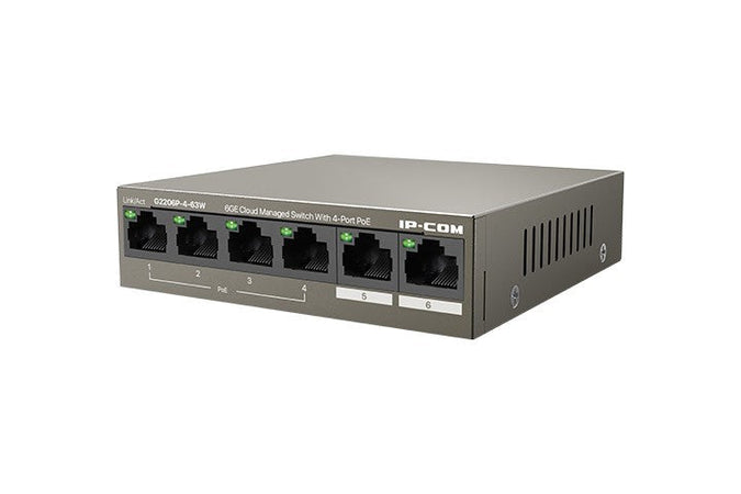 SWITCH 6 PORTE GIGABIT MANAGED 4 PORTE POE (G2206P-4-63W)