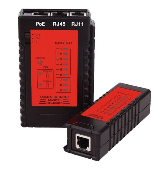 Tester NOYAFA NF-468V per cavo di rete Ethernet Lan RJ45/RJ11 UTP