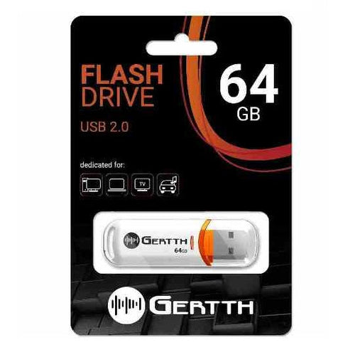 Memoria Pendrive Gertth - 64 Gb - USB 2.0 - Bianca