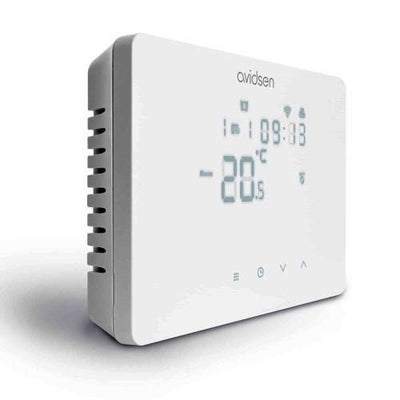 CRONOTERMOSTATO WIFI CABLATO NERO - HOMETEMP 127072 - BIANCO