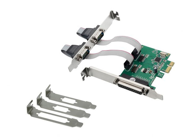 CONTROLLER SPC01G 1+2 PORTE SCHEDA A INNESTO SERIALE/PARALLELA PCIE - PARALLELA (IEEE 1284), SERIALE (9-PIN) - PCI