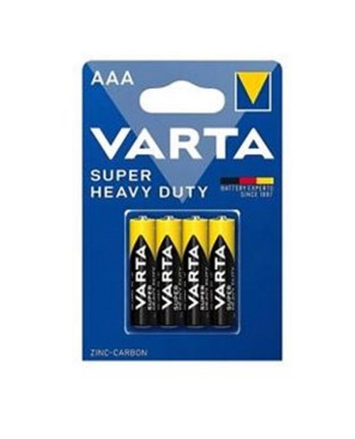 Confezione 4 batterie MINISTILO Varta Superlife - zinco / carbone - Tipo MiniStilo AAA Zinco Carbone - 1.5V