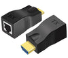 Estensore di segnale HDMI su cavo Ethernet RJ45 Cat 5e/6 - Porta HDMI passante 30M - HD 4K 1080P per PC, HDTV, HDPC, PS3, STB