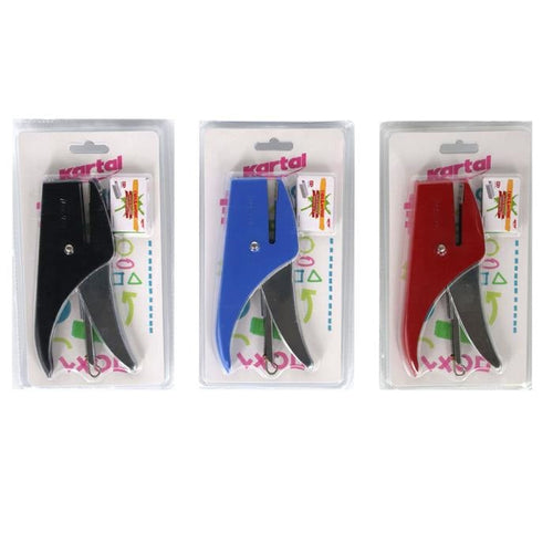 CUCITRICE A PINZA PUNTO 8+1 CON SCATOLA PUNTINE - 1PZ - VARI COLORI (K433)