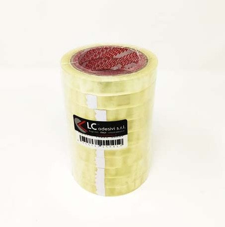 NASTRO ADESIVO 15MM X 66MT TRASPARENTE STRETTO (10 PEZZI)