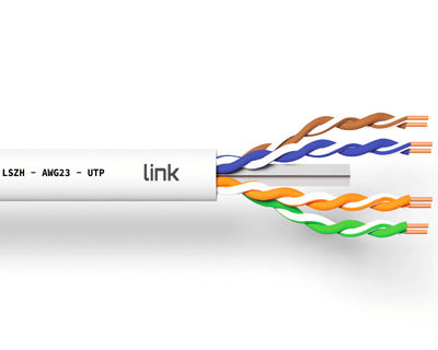 MATASSA CAVO DI RETE 305 MT CAT. 6A UTP LSZH AWG23 LK305U6AE - GRIGIO