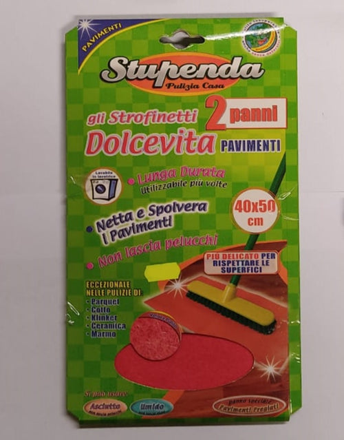 LA BRIANTINA - STUPENDA - 2 PEZZI - STROFINACCI DOLCEVITA PER PAVIMENTI 40X50CM