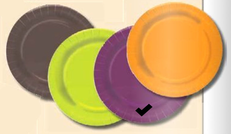 HOSTI - 10 PIATTI DI CARTA Ø23CM - COLORE PIATTO LILLA - LINEA "GARDA LIFESTYLE"