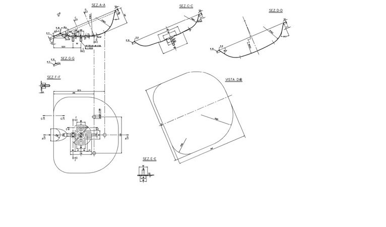 Sedile in lamiera 460mm