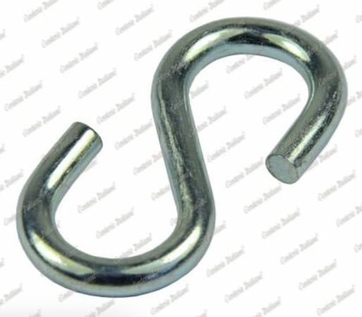 ORECA - 2 GANCI AD "S" PER CATENE - ACCIAIO INOX 4MM