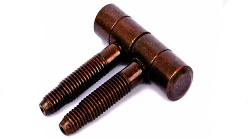 CERNIERA A BUSSOLA ANUBA A DUE CORPI PER PORTE E FINESTRE - 16X54MM - IN ACCIAIO BRONZATO