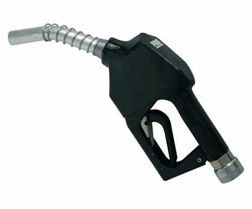 Pistola per travaso carburante con blocco del flusso