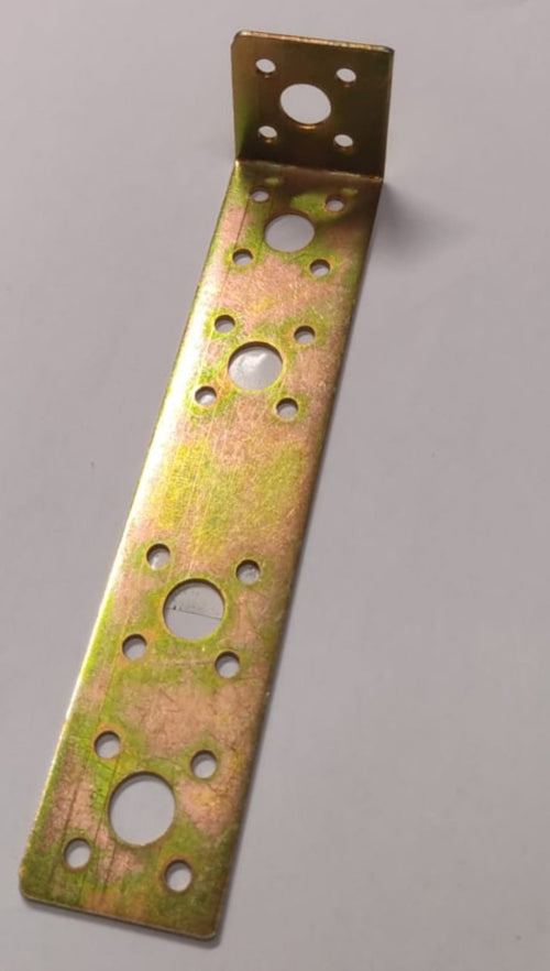 SQUADRETTA ANGOLARE DI GIUNZIONE AD L 40x180x40MM - SPESSORE 2MM - IN ACCIAIO TROPICALIZZATO