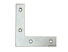 4 PEZZI - SQUADRETTE DI GIUNZIONE AD L 80x80x18x2MM - IN ACCIAIO ZINCATO