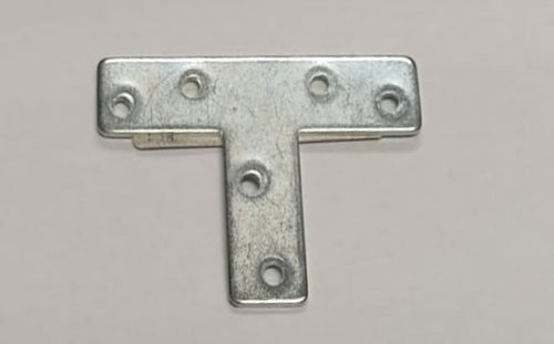 SQUADRETTE DI GIUNZIONE A T 70x52x16MM - SPESSORE 1,5MM - IN ACCIAIO ZINCATO