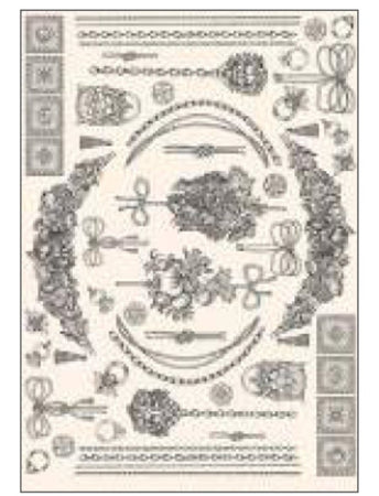 CALAMBOUR - FOGLIO DI CARTA DECOUPAGE "PR10"