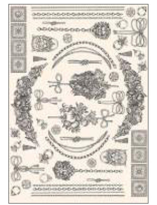 CALAMBOUR - FOGLIO DI CARTA DECOUPAGE PR10